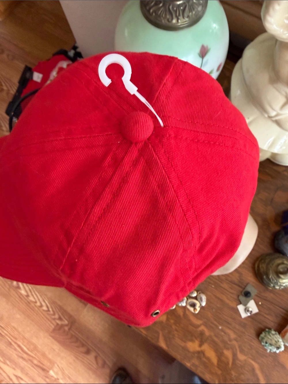 Stetson Red Cotton Baseball Cap - Picture 3 of 9